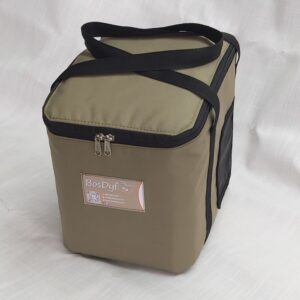 BosDyf heavy duty Teflon ripstop protective bag cover on a SnoMaster 12kg ice maker machine